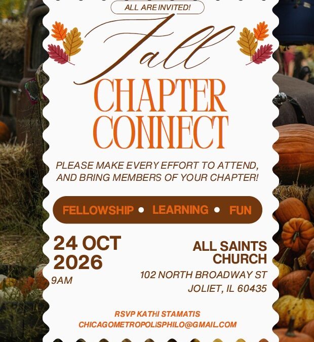 Save the Date: Fall Chapter Connect – October 24, 2026
